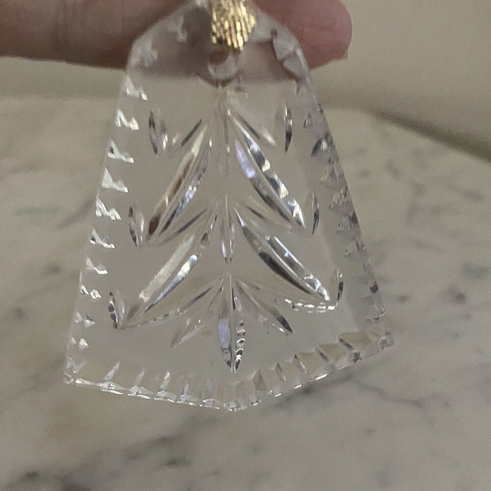 Waterford Crystal Christmas Ornament Tree With Candles Undated Excellent